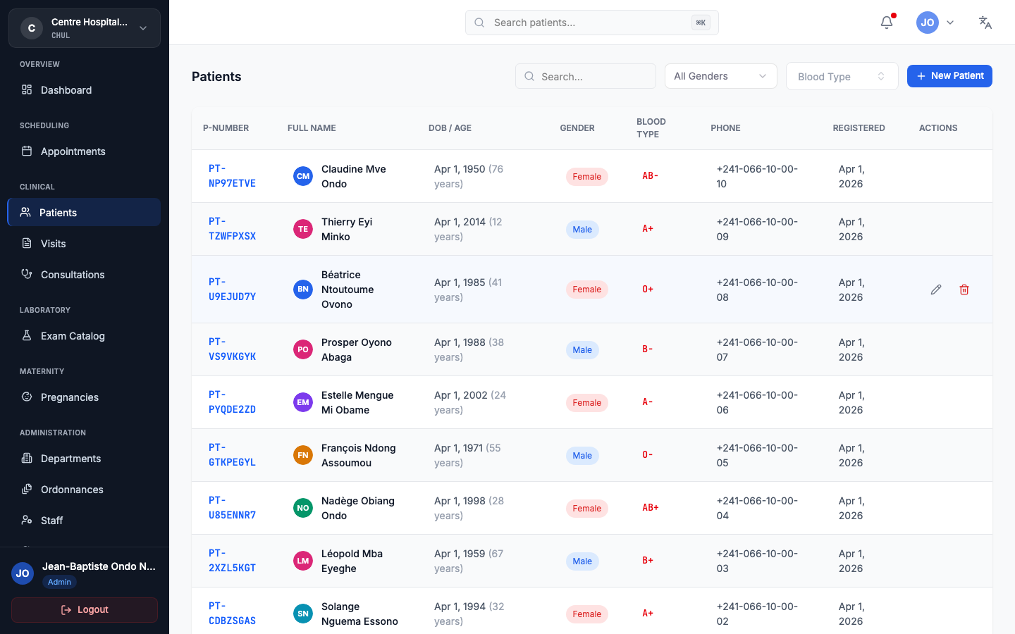 Docciva Patient Management